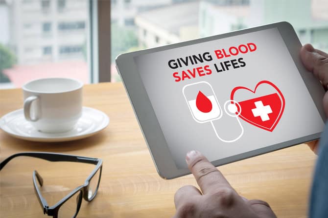 RadiFi Credit Union blood drive at the Park Street location in Jacksonville, Florida.